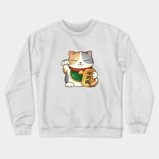 Calico Maneki Neko Crewneck Sweatshirt